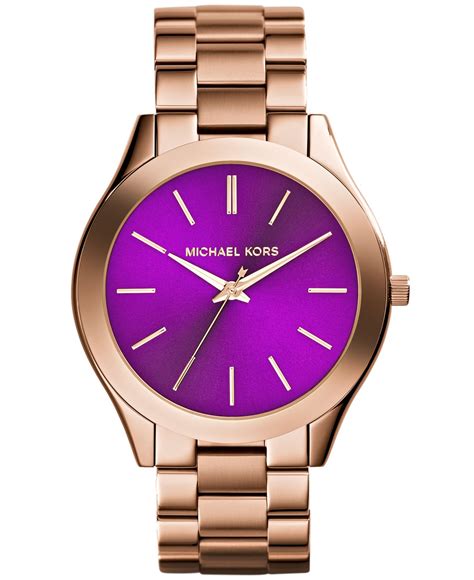 michael kors women's runway rose gold tone watch|Michael Kors slim runway.